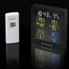 ClimaTemp Hygro Quadro krāsu termohigrometrs ar 3 papildu sensoriem, melns