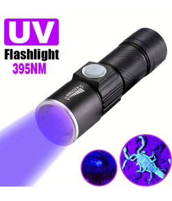 UV ultravioletais LED lukturītis 395 nM ar tālummaiņu