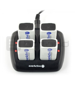 EverActive NC-109 Quadruple Ni-MH 9V Battery Charger