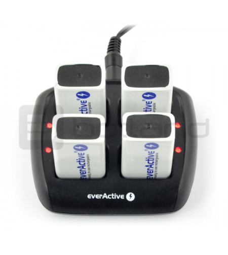 EverActive NC-109 Quadruple Ni-MH 9V Battery Charger