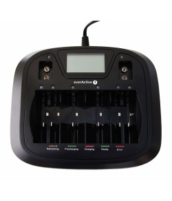 EverActive NC-900U 8-Channel Ni-MH / Ni-Cd Battery (AA, AAA, 9V, C, D) Charger