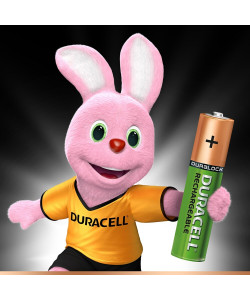 Duracell Stay Charged AA / HR6 / DX1500 1.2V 2500mAh Recharged Turbo NiMH Battery 4 pcs.