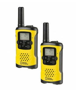 Walkie Talkie 2piece Set National Geographic FM with large range up to 6 km and free hand