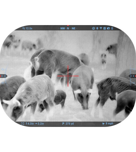 MARS 5 LRF 320 3-12X 12 MICRON Smart HD Thermal Rifle Scope ATN