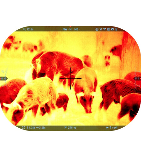 MARS 5 LRF 320 3-12X 12 MICRON Smart HD Thermal Rifle Scope ATN