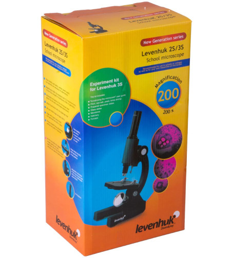 Achromatic, Monocular Microscope Levenhuk 2S NG 200x