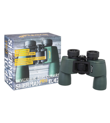 Levenhuk Sherman PRO 8x42 Compact Porro Prism Waterproof Binoculars