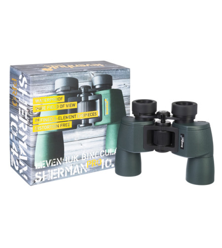 Levenhuk Sherman PRO 10x42 Compact Porro Prism Waterproof Binoculars