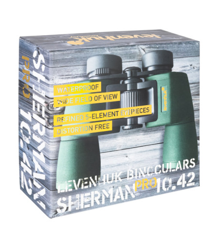 Levenhuk Sherman PRO 10x42 Compact Porro Prism Waterproof Binoculars