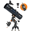 Celestron AstroMaster 130EQ peegelteleskoop nutitelefoni adapteri ja T2 Barlow' läätsedega