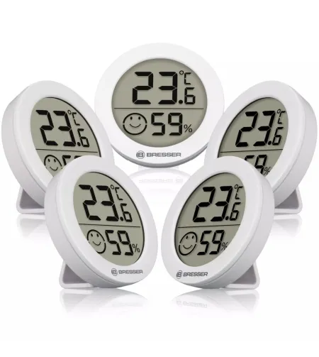 BRESSER Smile Thermo-Hygrometer Set of 5