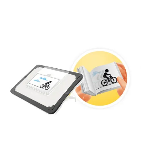 „Trys viename&ldquo; planšetinis kompiuteris su foniniu apšvietimu, Buki