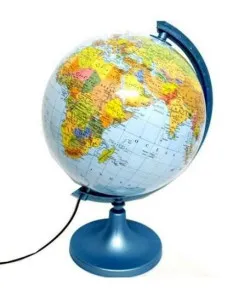 Political globe, d = 250mm, with illumination. RU