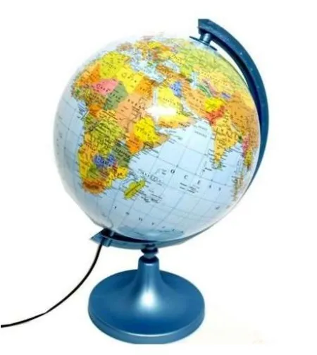Political globe, d = 250mm, with illumination. RU
