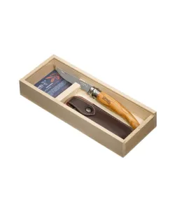 Dovanų rinkinys su dėklu Opinel Slim Line 10 Alyvmedis