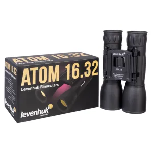 Levenhuk Atom 16x32 Kompakts Roof Prismas Mitrumizturīgs Binoklis