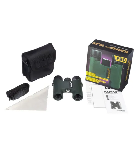 Levenhuk Karma PRO 10x25 Компактный, Влагостойкий, Карманный Бинокль с Призмой Руф