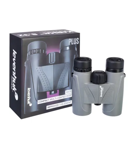 Levenhuk Karma PLUS 8x32 Kompakts Mitrumizturīgs Roof Prizmas Binoklis ar Dzidrinātiem BAK