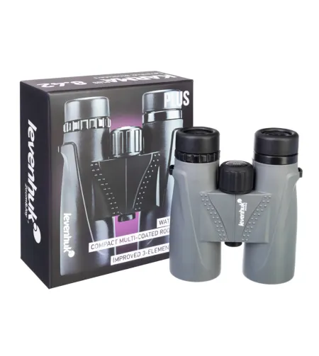 Levenhuk Karma PLUS 8x42 Kompakts Mitrumizturīgs Roof Prizmas Binoklis ar Dzidrinātiem BAK