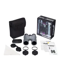Levenhuk Karma PLUS 12x42  Компактный, Влагостойкий, Карманный Бинокль с Призмой Руф