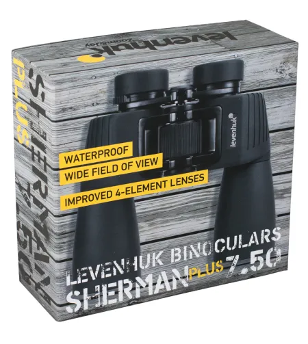 Levenhuk Sherman PLUS 7x50 Compact Porro Prism Waterproof Binoculars