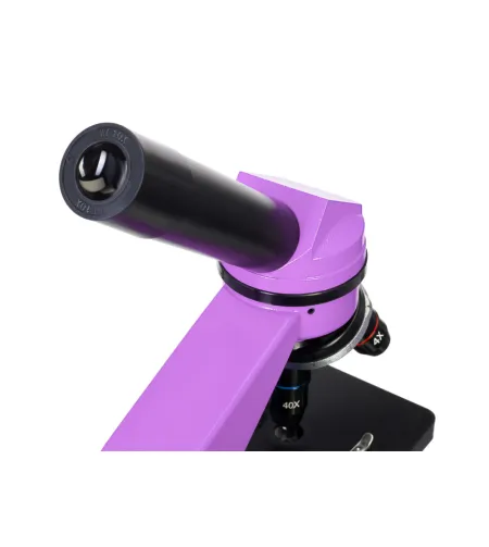 Mikroskopas Levenhuk Rainbow 2L Amethyst 40x - 400x su eksperimento komplektu K50
