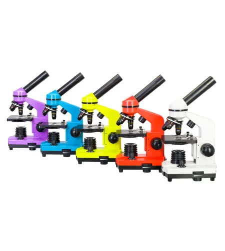 Microscope Levenhuk Rainbow 2L Orange 40x-400x with experiment kit K50