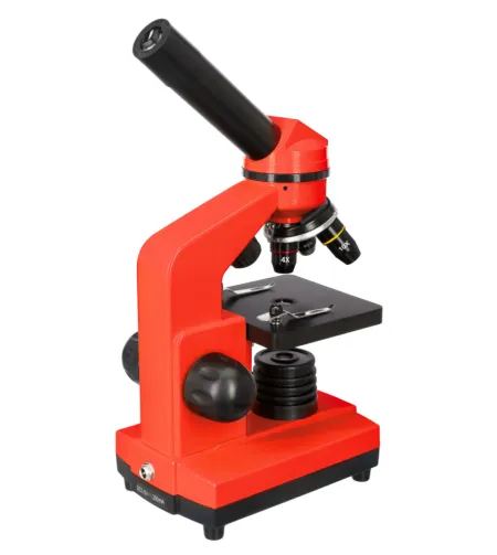Microscope Levenhuk Rainbow 2L Orange 40x-400x with experiment kit K50