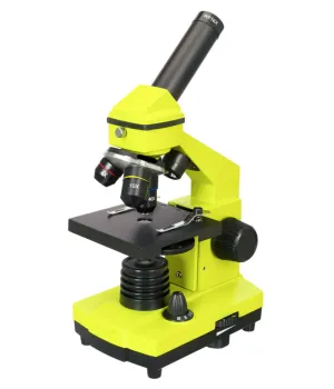 Mikroskops ar Eksperimentālo Komplektu K50 Levenhuk Rainbow 2L PLUS 64x - 640x Laima Krāsā