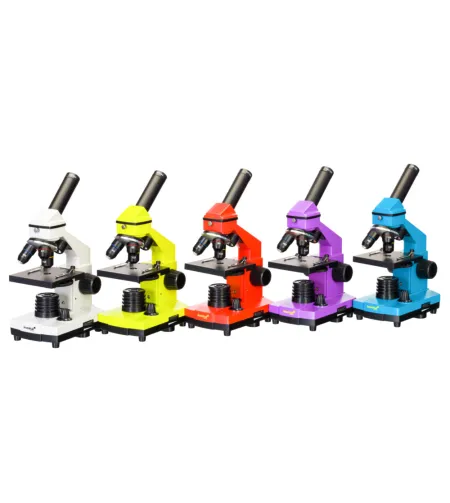 Mikroskops ar Eksperimentālo Komplektu K50 Levenhuk Rainbow 2L PLUS 64x - 640x Laima Krāsā