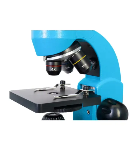 Микроскоп Levenhuk Rainbow 50L Лазурь 40x - 800x с экспериментальным комплектом K50