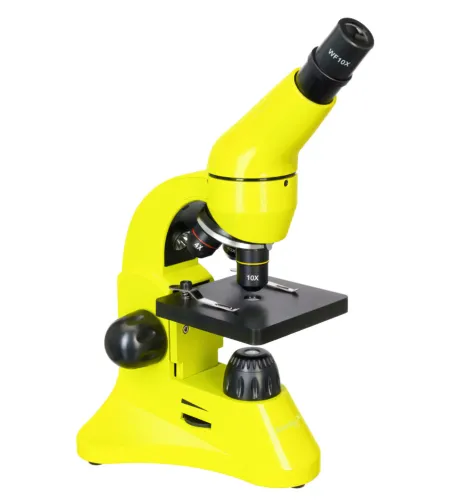 Микроскоп Levenhuk Rainbow 50L Лайм 40x - 800x с экспериментальным комплектом K50