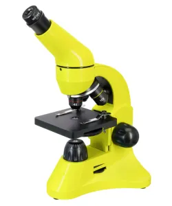 Mикроскоп Levenhuk Rainbow 50L PLUS Lime 64x–1280x с экспериментальным комплектом К50