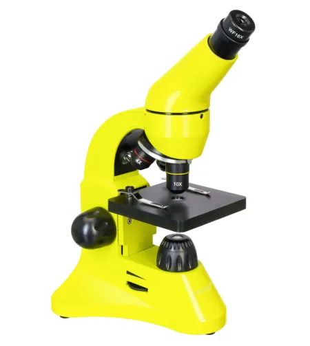 Mикроскоп Levenhuk Rainbow 50L PLUS Lime 64x–1280x с экспериментальным комплектом К50