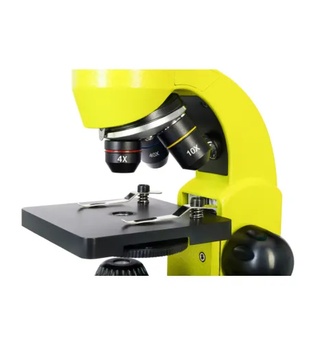 Mикроскоп Levenhuk Rainbow 50L PLUS Lime 64x–1280x с экспериментальным комплектом К50