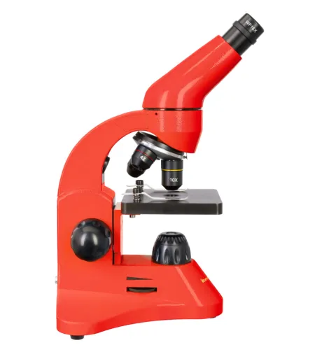 Mикроскоп Levenhuk Rainbow 50L PLUS Orange 64x–1280x с экспериментальным комплектом К50