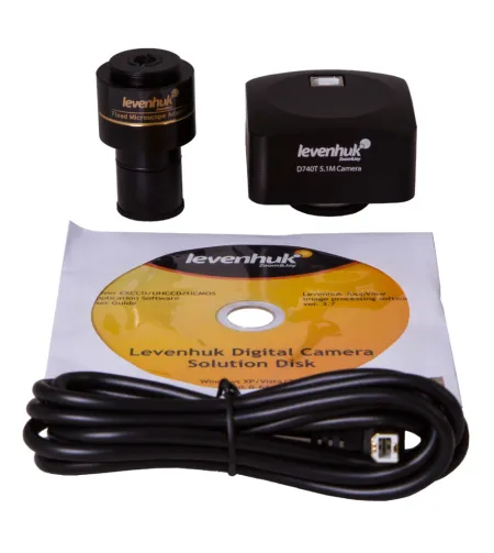Levenhuk  D740T 5.1M skaitmeninis trinoklinis mikroskopas