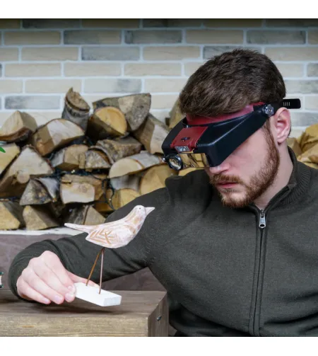 Лупа налобная Levenhuk Zeno Vizor H2 1.5x - 8x