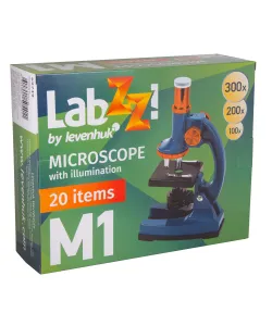 Microscope for children with experiment kit Levenhuk LabZZ M1 100x-300x