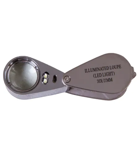 Kabatas Lupa ar Apgaismojumu un metāla korpusu Levenhuk Zeno GeM M9 PLUS (30x)