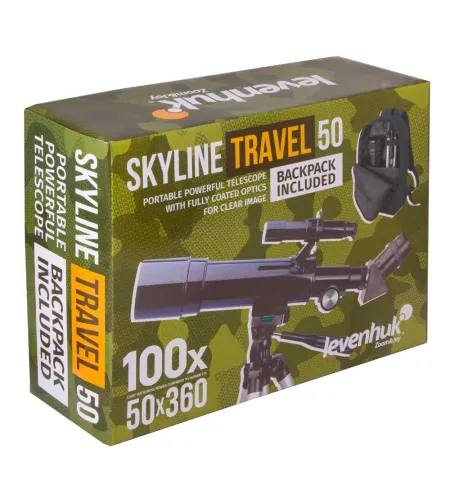 Teleskopas Levenhuk Skyline Travel 50 50/360 <135x su kuprine