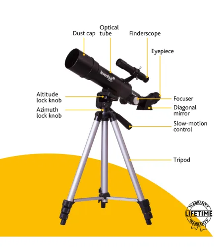 Teleskopas Levenhuk Skyline Travel 50 50/360 <135x su kuprine