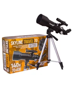 Teleskops Levenhuk Skyline Travel 70 70/400 <140x ar mugursomu