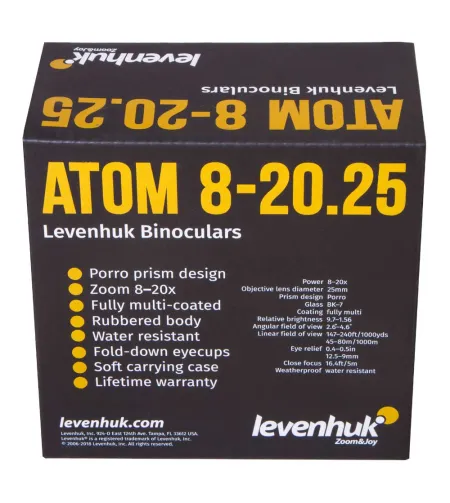 Levenhuk Atom 8–20x25 binokkel