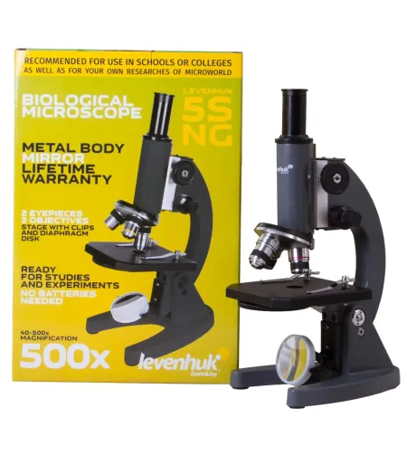 Mikroskopas Monokulinis Levenhuk 5S NG 40x-500x