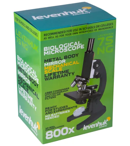 Monokulinis mikroskopas Levenhuk 7S NG 40x–800x