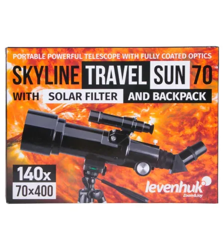 Telescope Levenhuk Skyline Travel Sun 70 70/400 <140x with backpack and sun filter