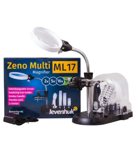 Levenhuk Zeno Multi ML17 Black Magnifier 2/5/16x
