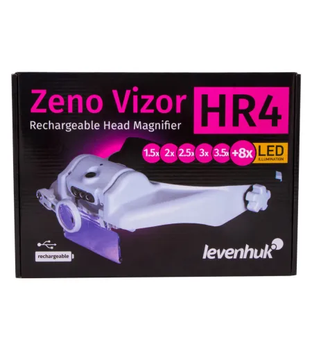 Levenhuk Zeno Vizor HR4 Head Rechargeable Magnifier 1/1.5/2/2.5/3.5 x