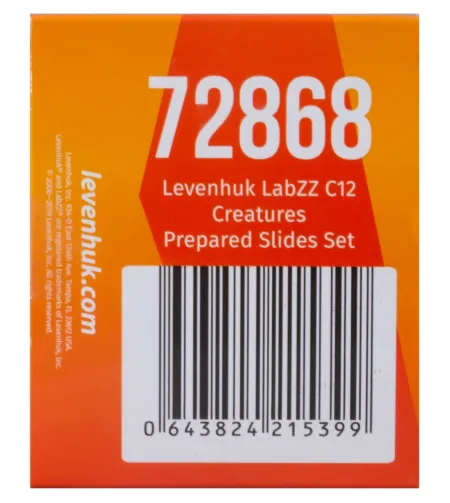 Набор микропрепаратов Levenhuk LabZZ C12, существа